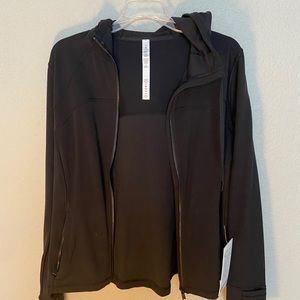 A black hooded define lululemon jacket